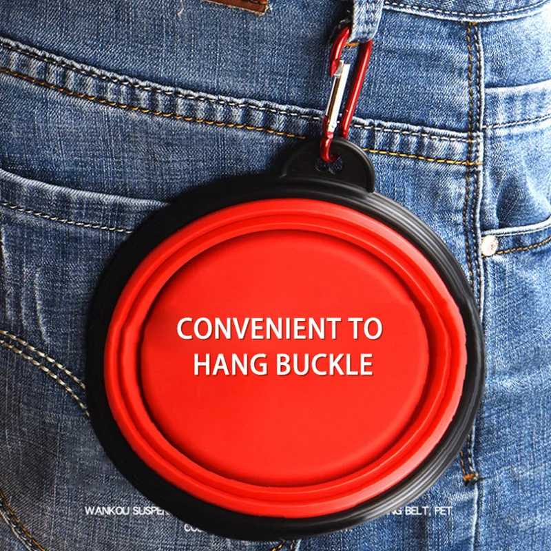 

1PC New Folding Silicone Dog Bowl Travel Bowl for Dog Portable Collapsible Foldable Outdoor Travel Pet Dog Cat Puppy Feeder Bowl