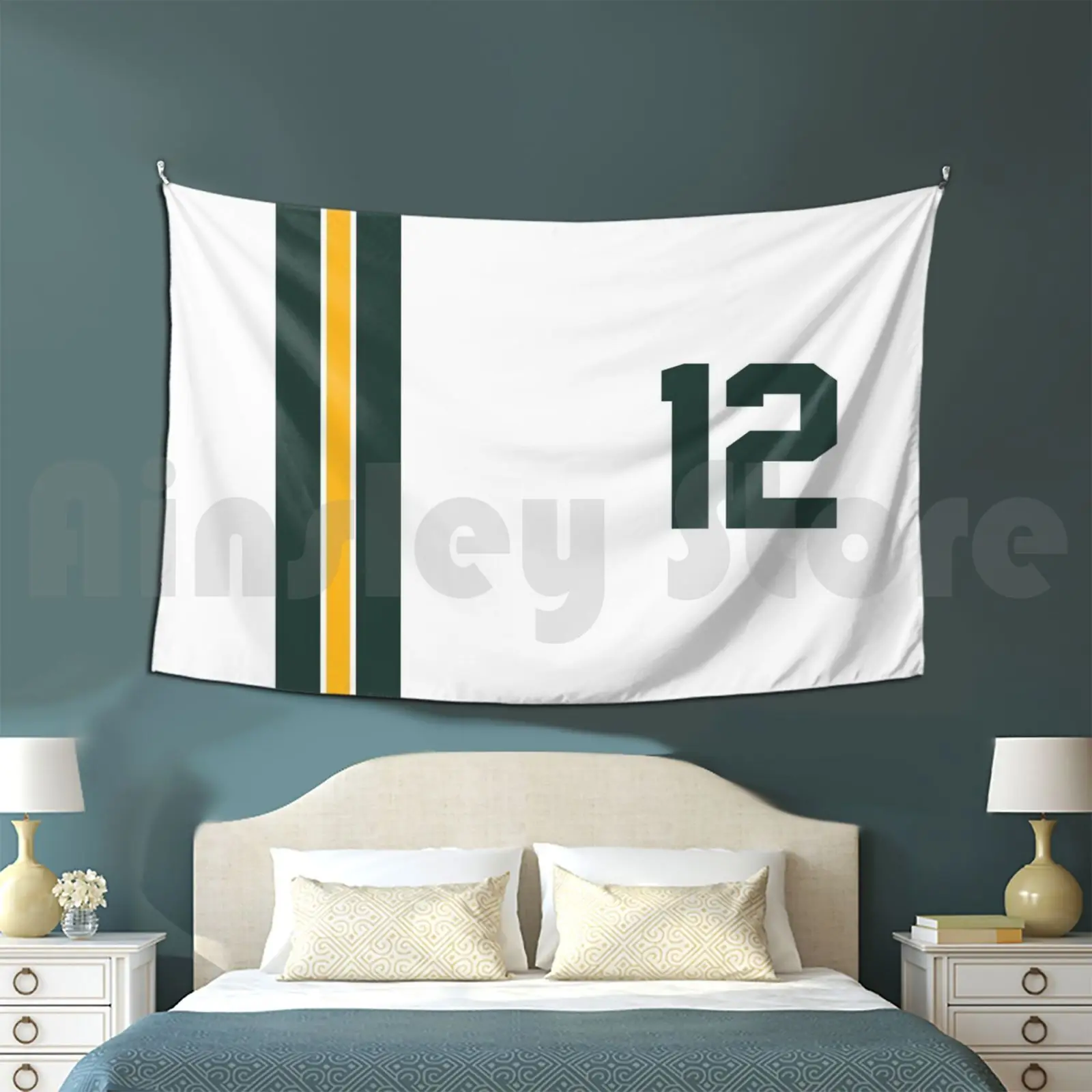 

Гобелен Packers 12 для гостиной, спальни, футбольный 3-слойный домашний отдых, счастливое 12