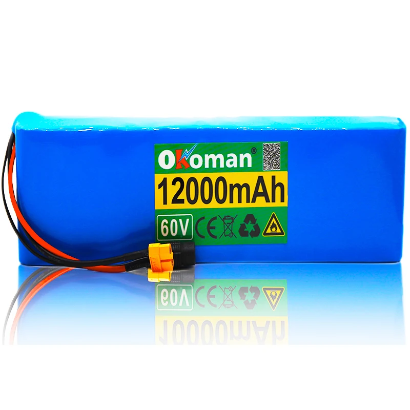 60V 16S2P 12Ah 18650 литий ионный аккумулятор 67 2 V 12000mAh Ebike Электрический велосипед Скутер