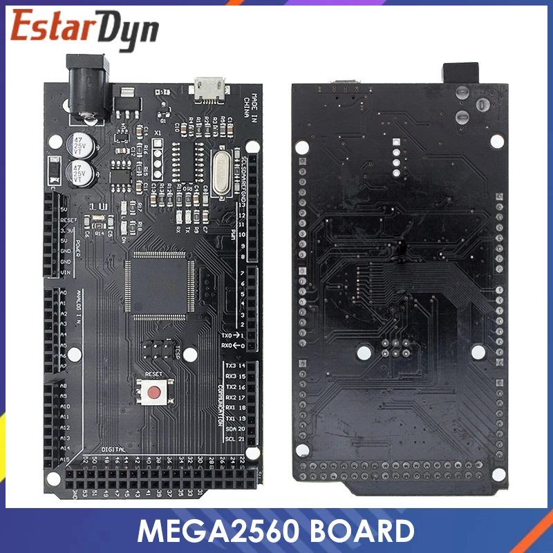 Mega 2560 R3 para MEGA2560 CH340G/ATmega2560-16AU MicroUSB Con gestor de arranque para Arduino