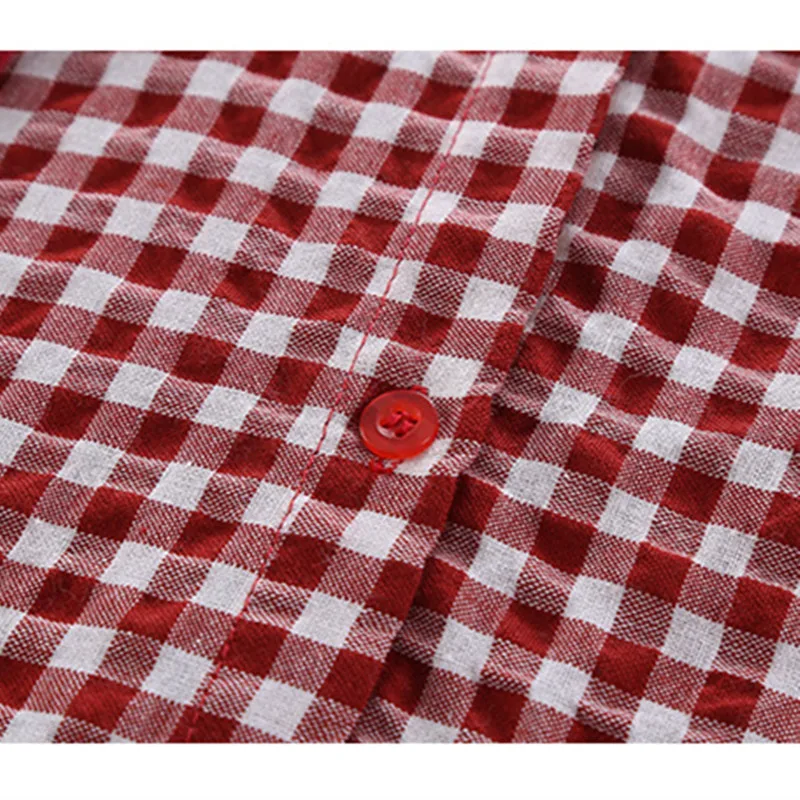 

DFXD Big girls Cotton Plaid Dress 2020 Spring Fashion Long Sleeve Double Lotus Collar Princess Dress 3-12Yrs Children Clothes