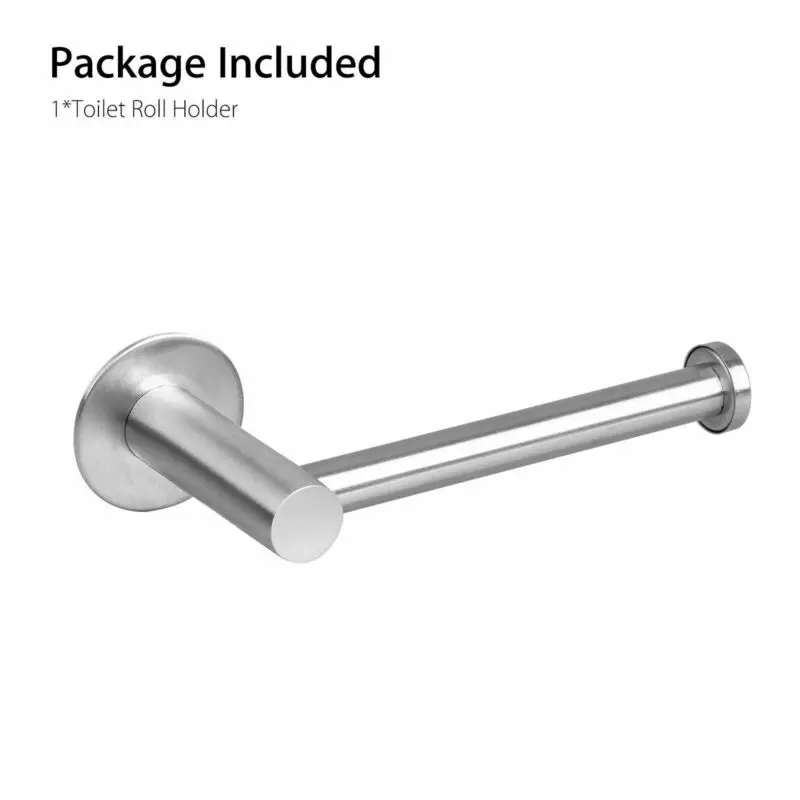 

Wall Mounted Bathroom Toilet Paper Holder Household Paper Storing Supplies Stainless Steel Toilet Roll Rack Tissue Roll Stand