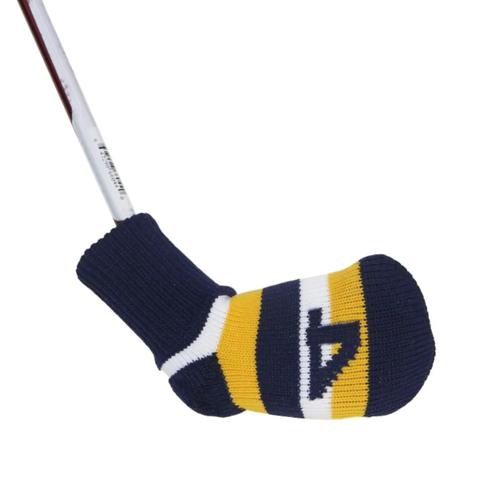

9 Pcs/set Of Golf Iron Cover Knitting Socks Golf Putter Head Cover Golf Club Protection Head Cover Golf Sports Accessories