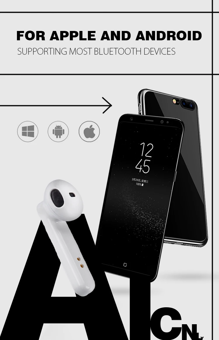 X12 tws bluetooth Беспроводные наушники с зарядным устройством HIFI 3D стерео с двойным микрофоном для iphone xiaomi pk i12 i200 i9000