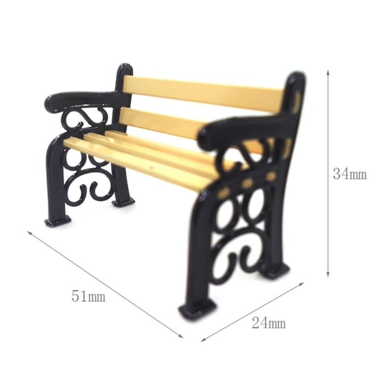 

5pcs/set 1/12 Mini Dollhouse Miniature Accessories Garden Tools Boots Bench Model Decoration Ornament