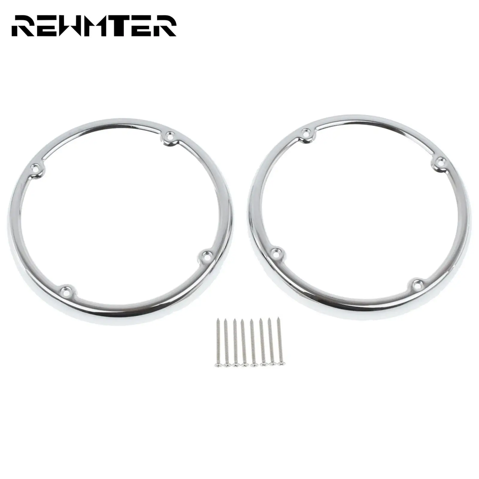 

Motorcycle Speaker Trim Chrome For Harley Tour Pak Touring Electra Street Tri Glide FLHTCU FLHTCUL FLHTK FLHTKL Ultra Limited