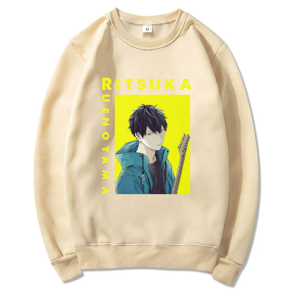 

Japanese Anime Yaoi Bl Given Print Sweatshirt Men Women Casual Retro Pullover Male Oversized Hip Hop Clothing Sweatshirts