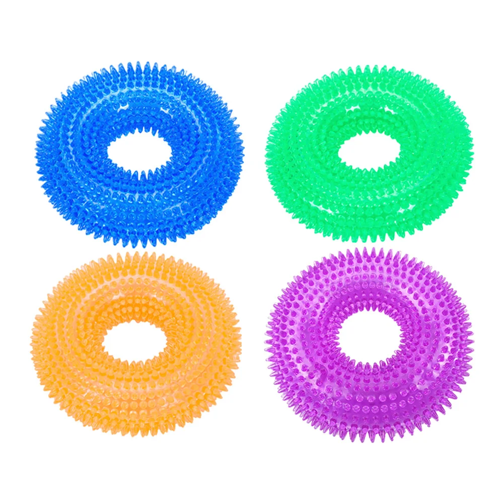 

Большие собаки золотистый ретривер круглая шипа резиновая пищалка жевательное кольцо интерактивная игрушка для игр зубы моляр устойчивые ...