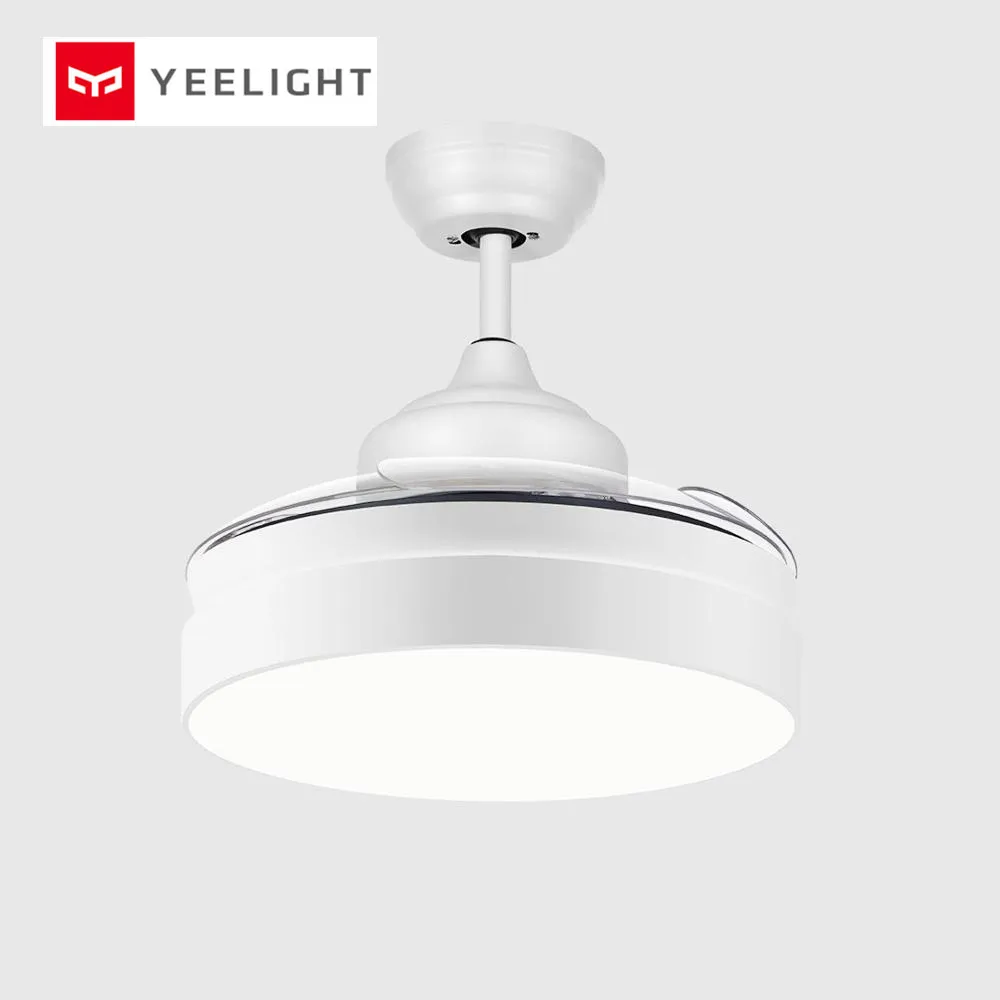 

Yeelight LED silent Ceiling fan Modern invisible acrylic leaf lamp restaurant lighting remote control dimming Decorative lamps