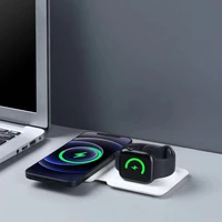 new original 2 in 1 wireless magnetic fast charging duo for iphone 13 12 mini pro max charger dock for airpods apple watch 2 345
