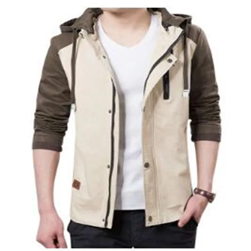 

Spring Autumn New Hot Style Men's Hooded Jacket Fashion Casual Clothes Coat
