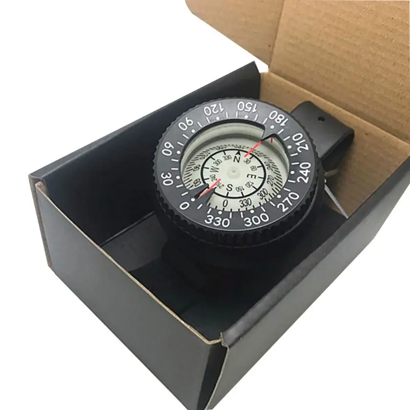 

1PC Sturdy Plastic Diving Compass Watch Waterproof Pocket Size Outdoor Camping Hiking Gear Portable Adventure Survival Accessory