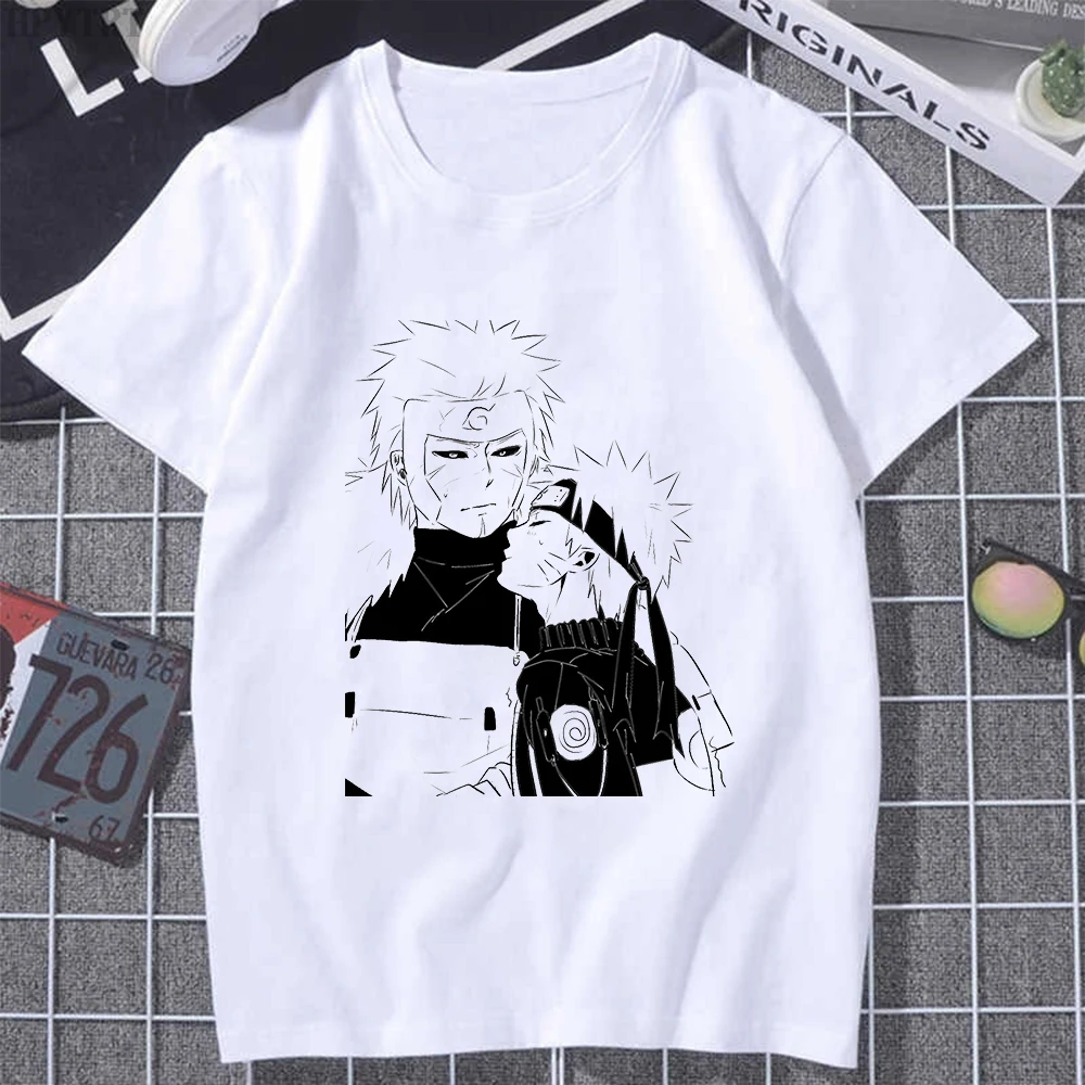 

Naruto T-shirt Women Summer Jiraiya O-neck Print Paint Short Sleeve Manga Tshirt Anime Tops Aesthetic Clothes Urban Femme Tees