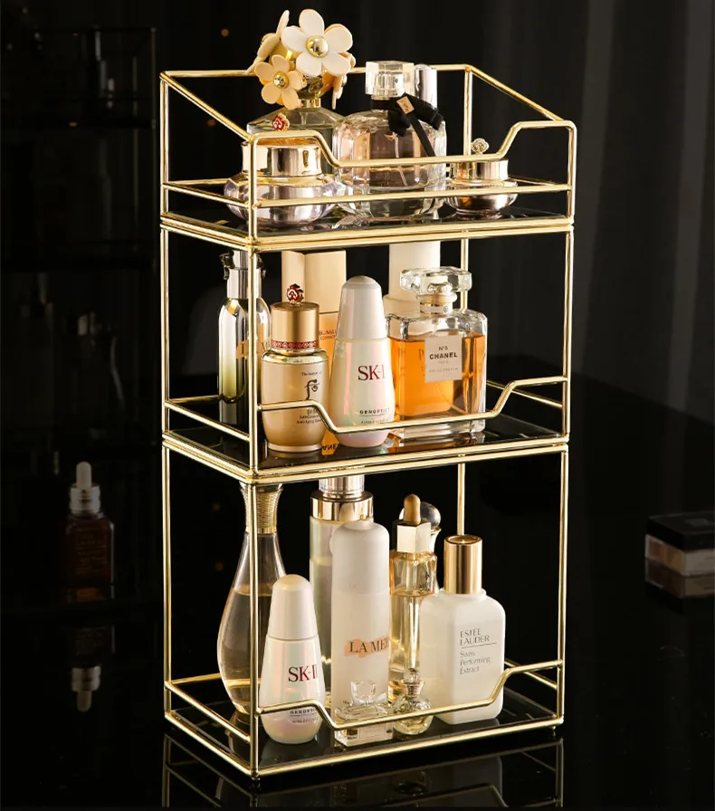 Роскошный органайзер для косметики в скандинавском стиле лоток хранения