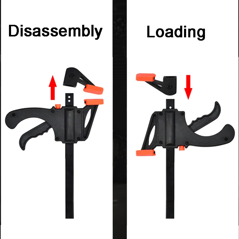 4 Inch DIY Gadget Tool Hand Speed Squeeze Quick Ratchet Release Spreader Work Bar F Clamp Clip Kit | Инструменты