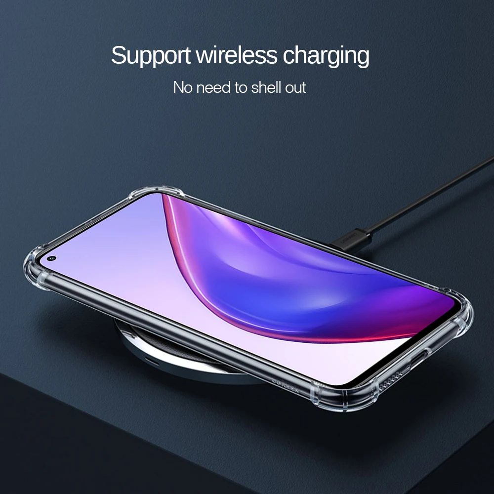 Профессиональный чехол для Xiaomi 10T Pro из прозрачного силикона