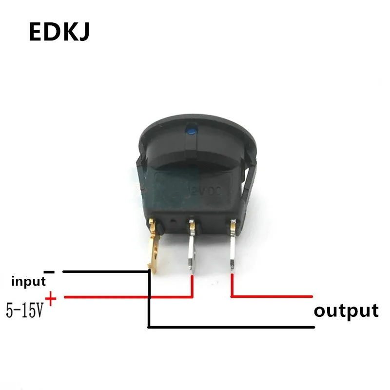 

4 color KCD1 Rocker Switch 2 Pin 20mm ON-OFF ON-OFF-ON Round Switch AC 6A/250V Waterproof Cap Car Dash Dashboard