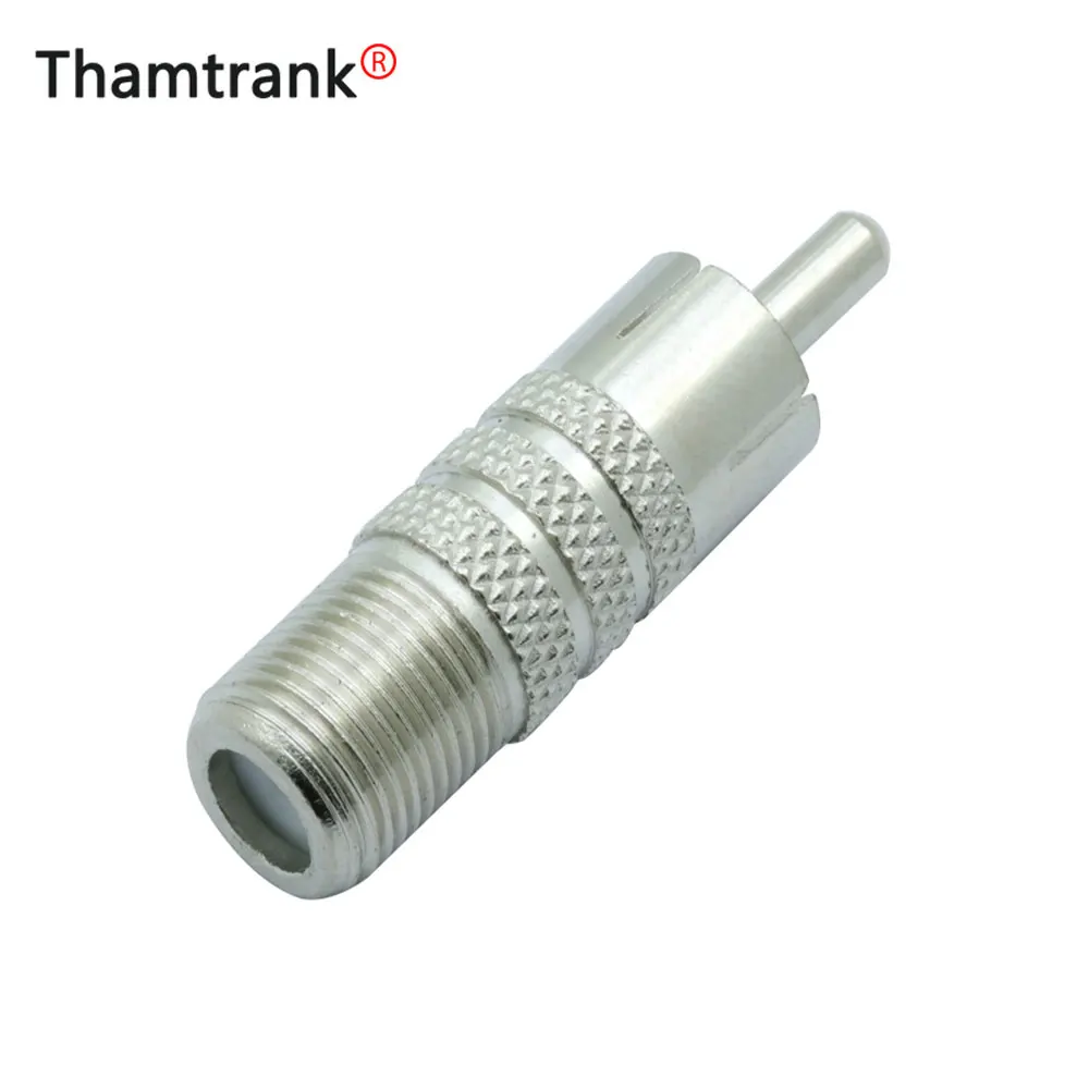 

100pc F Тип Женский коаксиальный RCA Мужской Коаксиальный Кабель Аудио Адаптер Прямой Разъем Соединителя для Видео Аудио