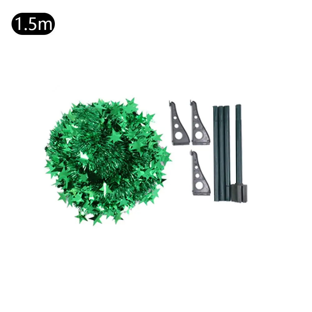 Green Pop Up Christmas Tinsel Tree With Stand Gorgeous Collapsible Artificial Christmas Tree For Christmas Decorations 1.2M 1.5M