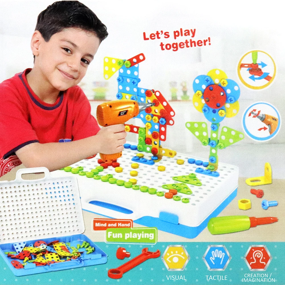 

Детский конструктор «шуруповерт», 3D пазл