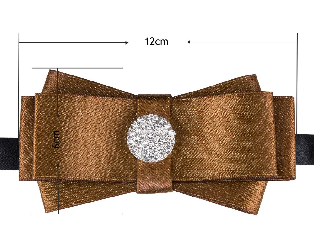 

New Fashion Adult Men Suspenders Leather Metal Elastic Adjustable 6 Clips Braces Brown Bowtie Set Wedding Party Gift Barry.Wang
