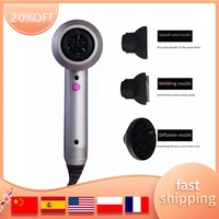 ionic hair dryer 1100w professional negative ions hair blow dryer with 2 nozzles and 1 diffuser for home travel salon use