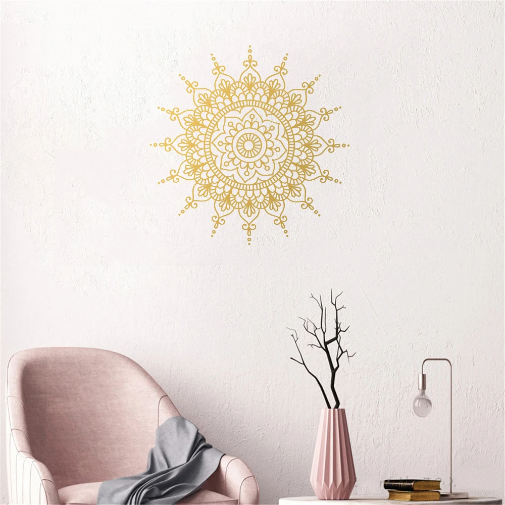 

Mandala Wall Sticker Die Cut Boho Bohemian Wall Decal For Living Room Home Decor Vinyl Wall Art Decals Revocable dw9610