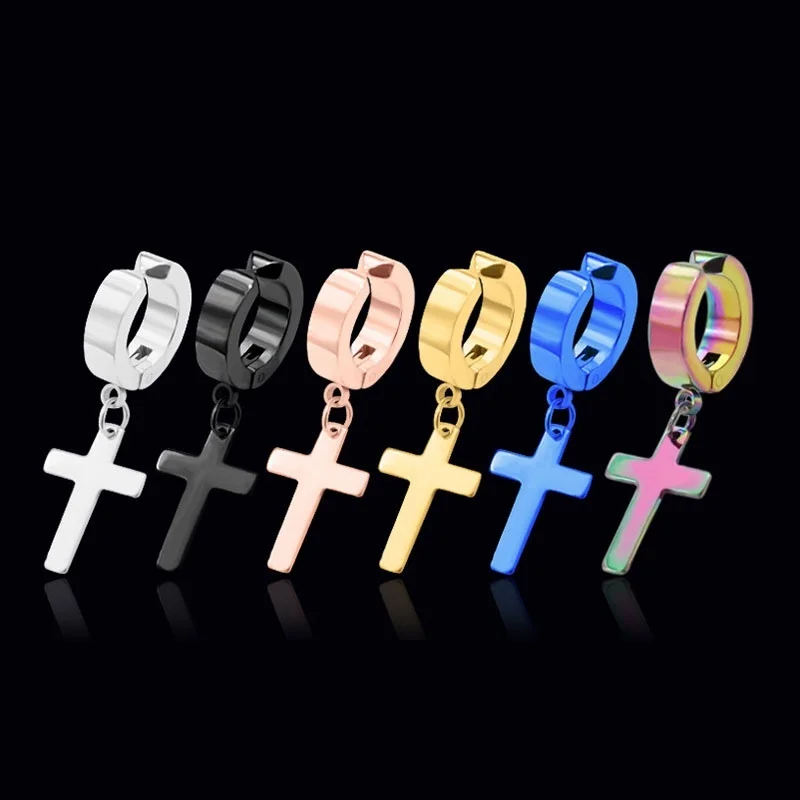 Женские и мужские сережки из нержавеющей стали Zoeber подвески в стиле хип хоп панк 2