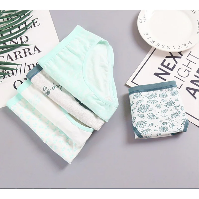 Нижнее белье для девочек 5 цветов новые хлопковые трусики молодых девушек