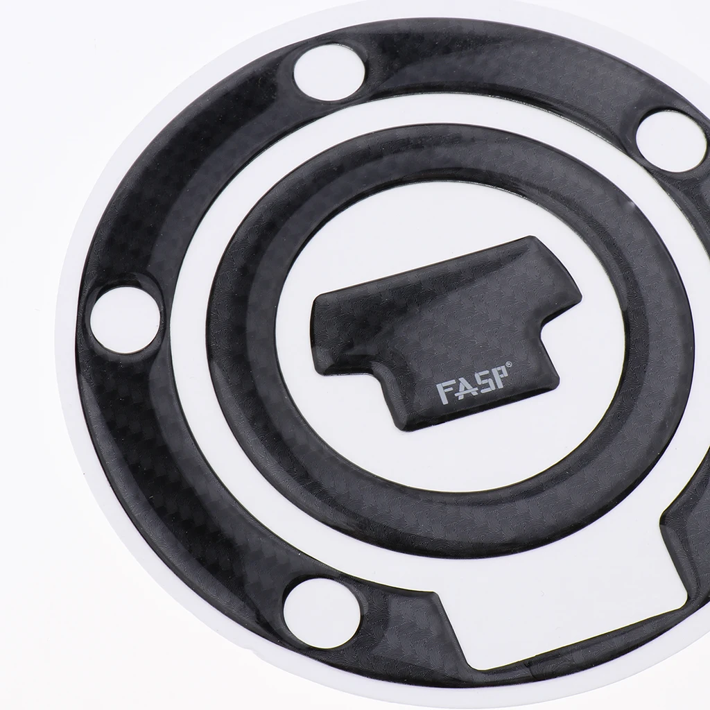 

Motorcycle Carbon Fiber Tank Pad Gas Oil Fuel Cap Cover Decal For YZF-R1 R6