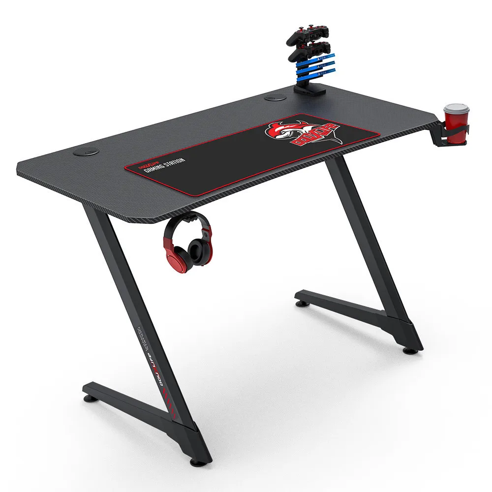 

43.3" Ergonomic Gaming Desk E-sports Computer Table PC Desk Gamer Tables Workstation with Gaming Accessories for Home Office