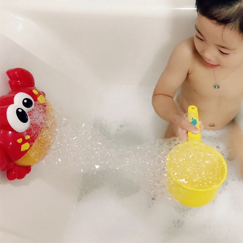 Baby Bath Toys Bubble Crabs Toys For Children Funny Bath Music Bubble Maker Bathtub Pool Swimming Soap Machine Kids Bathroom