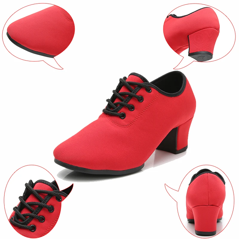 New Arrival Latin Dance Shoes Women Ballroom Shoes Oxford Fabric Breathable Comfortable Jazz Shoes Tango Salsa Dancing Shoes