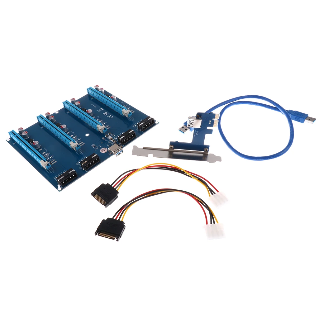 Lovoski 1 комплект PCI E 1X до 4 PCIE 16X слоты для расширения платы адаптеров|Компьютерные