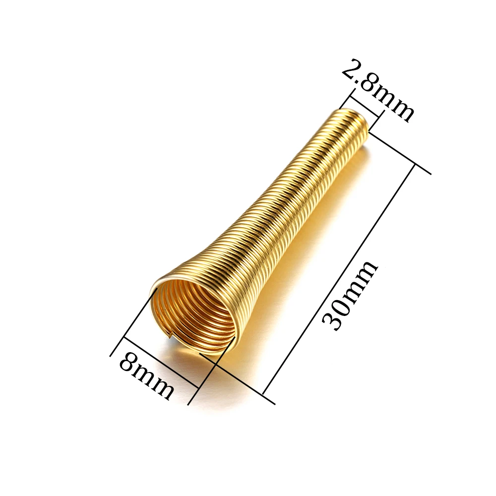 Металлическая конусная воронка 12 шт./лот пружинные бусины с отверстием концевые