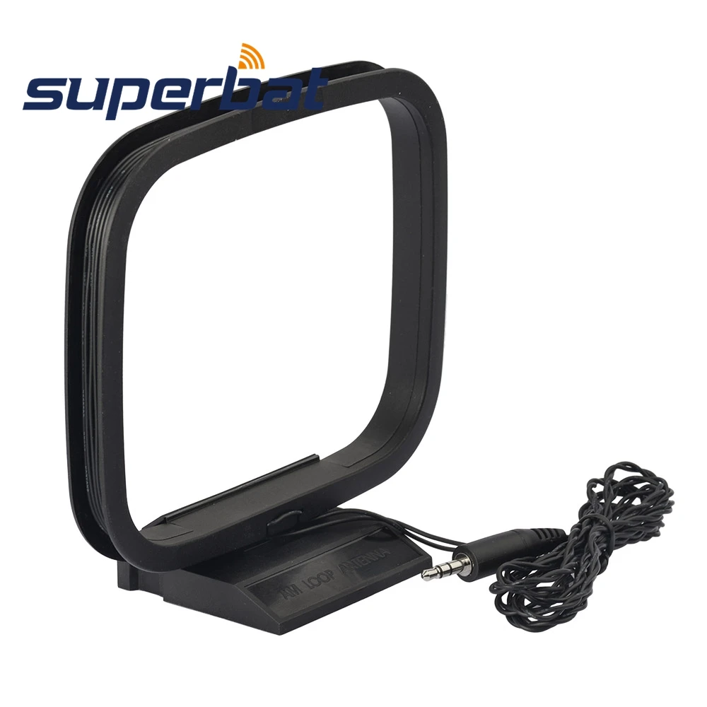 

Superbat AM Loop Antenna 75ohm 3.5mm Adapter AM MW LW Antenna for Bose Lifestyle Music or Media Center Models