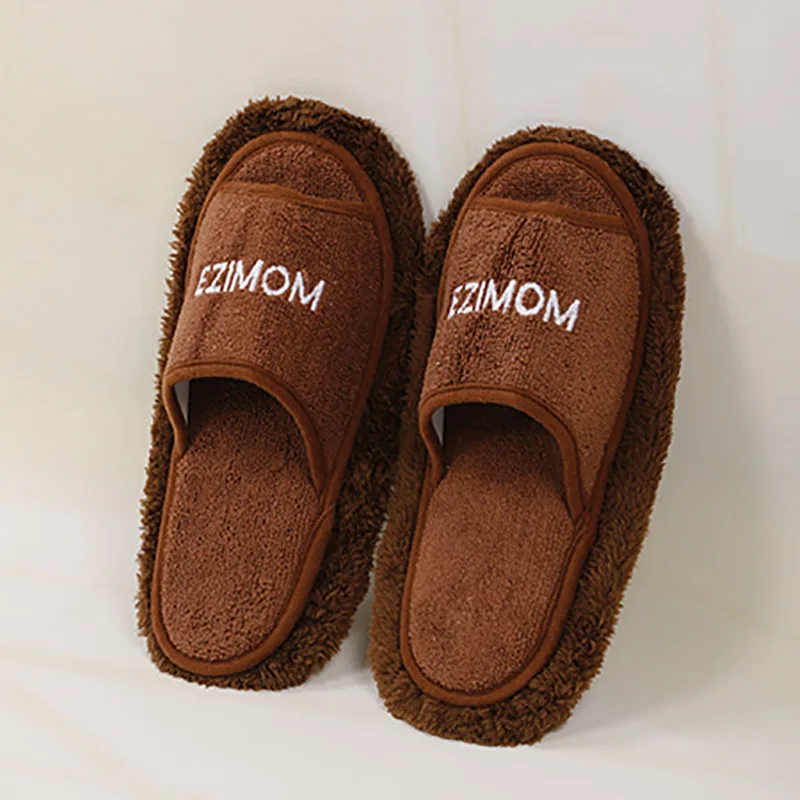 

Men Slippers Winter New Design Detachable Washable Floor Slippers Indoor Microfiber Cleaning Dust Wipe Mop Slippers Women