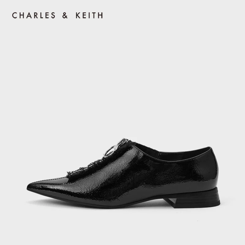 CHARLES＆KEITH Новинка на Лето2020CK1 70900137Женские туфли с кисточкой Острый Носок низком