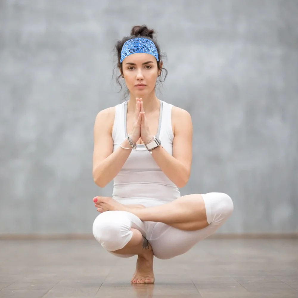 

4pcs Sport Headbands Elastic Sweatbands Sweat Absorbent Sports Gym Headwraps