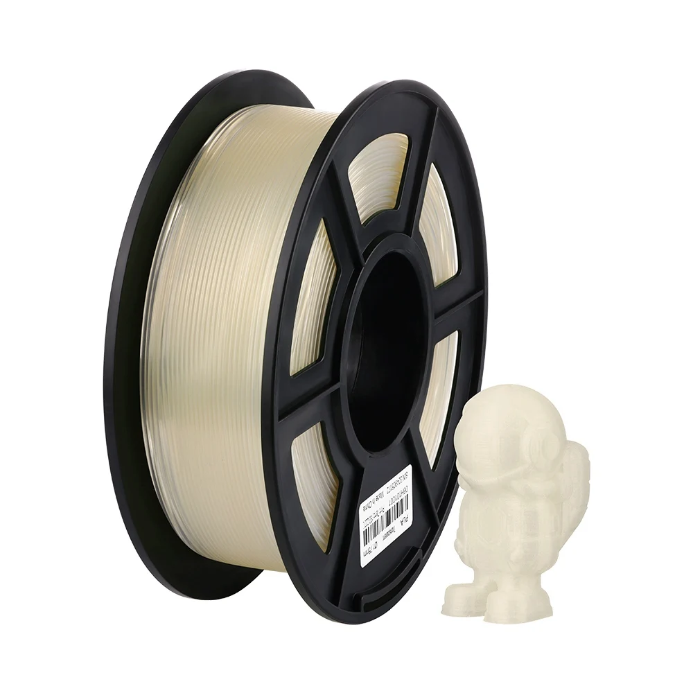 ANYCUBIC PLA Филамент 1,75 мм пластик для 3d принтера 1 кг/рулон аккуратная катушка без запутывания печати гладкий материал для печати - Цвет: Прозрачный