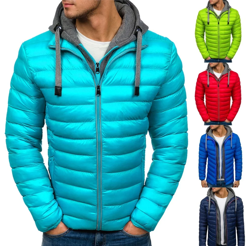 Zogaa 2018 Куртка парка Мужская Горячая Распродажа качественная осенне-зимняя теплая