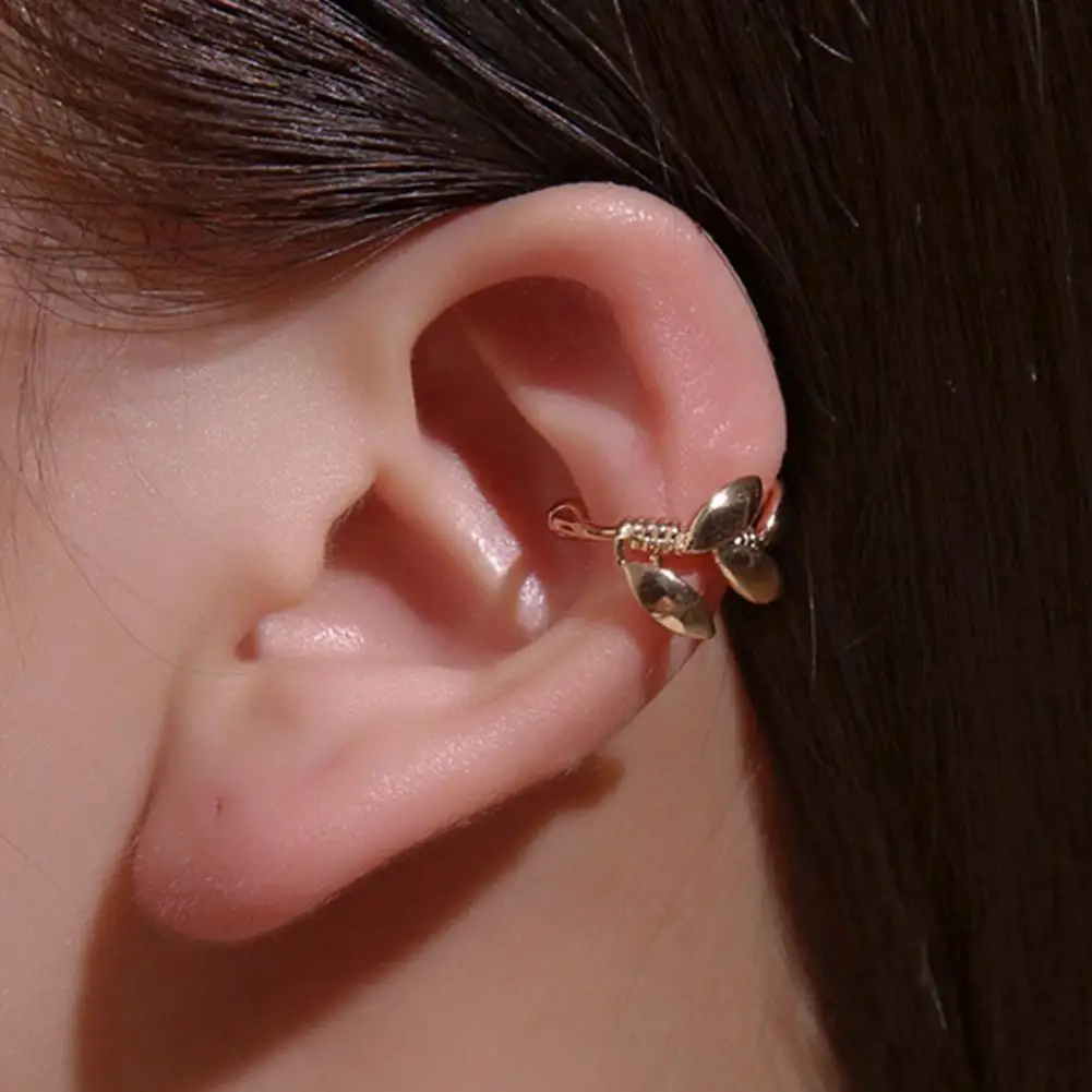 Корейские серьги без пирсинга для ушей золотого и серебряного цвета свадебные