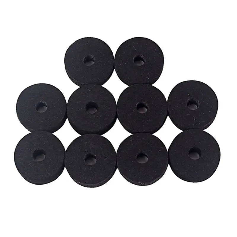 

10pcs Felt Washer Felts Crash Cymbal Clutch Drum Stand