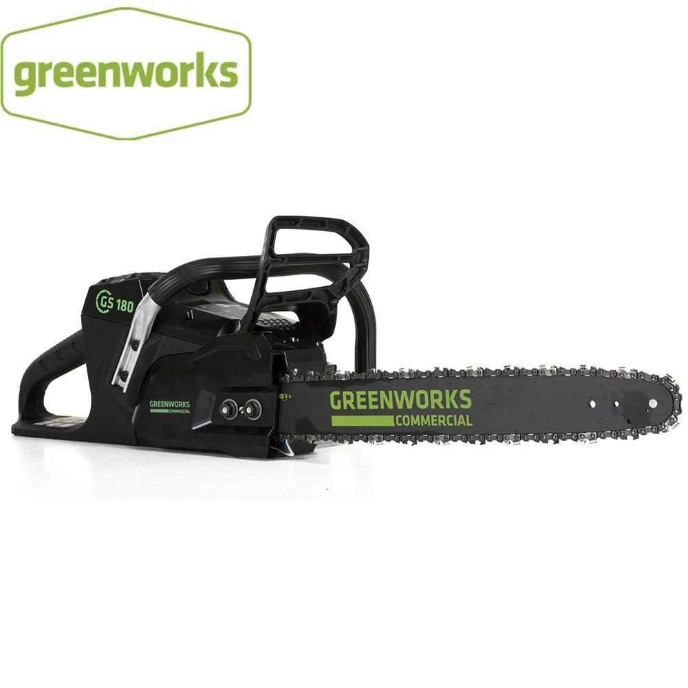 Новое поступление GreenWorks Pro GCS180 2001902 82 в 18-дюймовые аккумуляторная цепная пила 5Ah Li-Ion Батарея Зарядное устройство входит в комплект