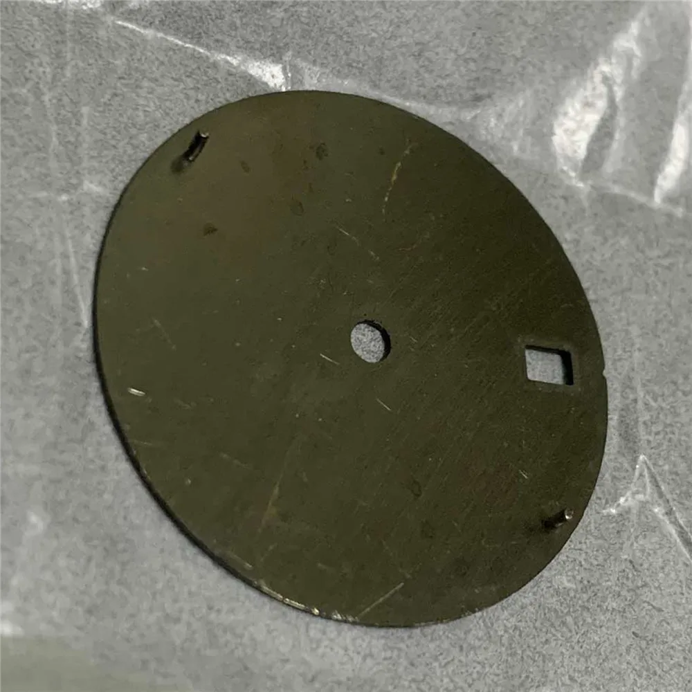 Циферблат часов 28 5 мм зеленый светящийся циферблат с календарем для часового