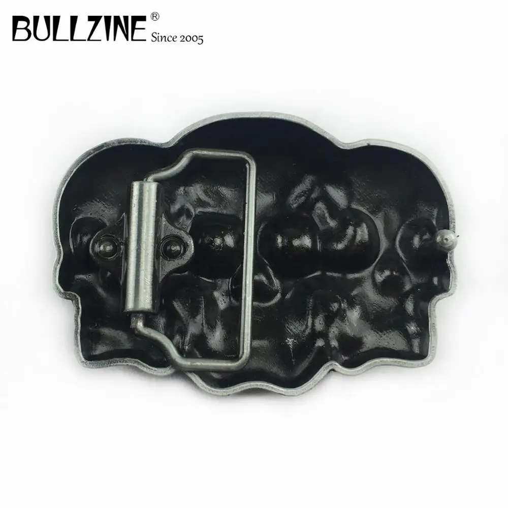 Оптовая продажа пряжка для ремня Bullzine из цинкового сплава с черепом и оловянной