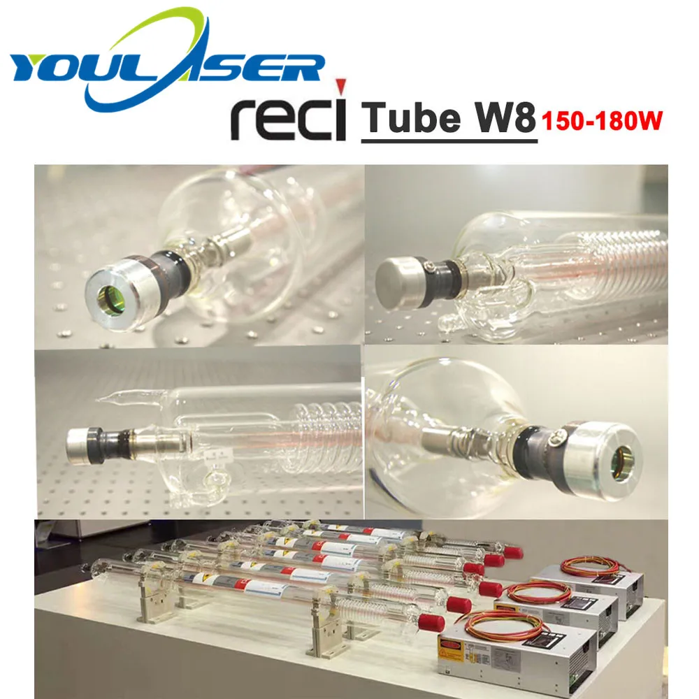 

Beijing Reci CO2 Laser Tube W8 150W Length 1850mm Dia. 90mm for CO2 Laser Engraving Cutting Machine