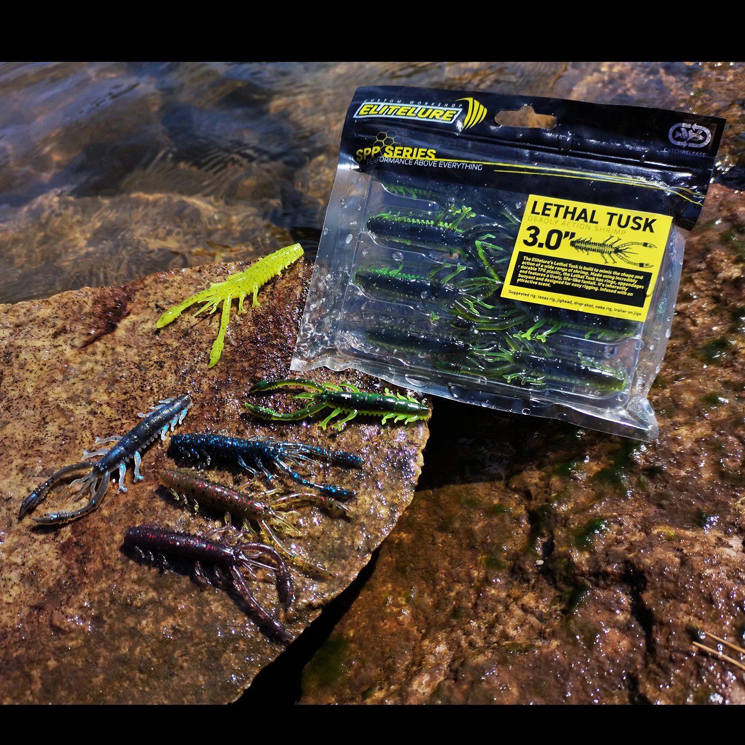 Летальная бушка 2 г/3 дюйма. Креветка мягкие плавающие креветка с ароматом