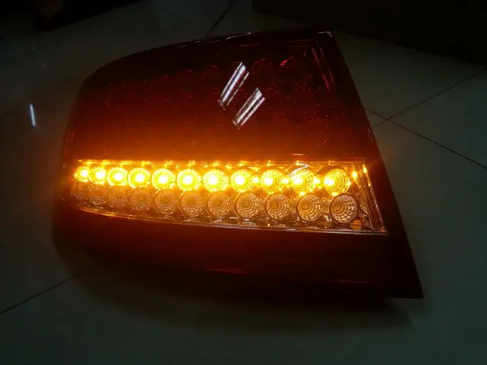 CAPQX 2pcs For Audi A6L C6 2005 2006 2007 2008 Rear Bumper LED Brake Tail Light taillight taillamp headlight Headlamp | Автомобили и