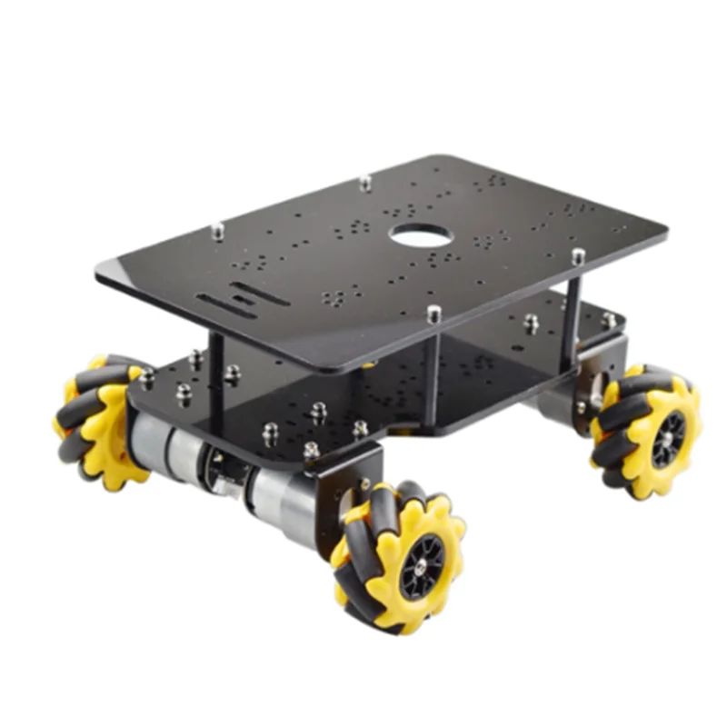 New 5KG Load Mecanum Wheel Robot Car Chassis Kit with DC Hall Encoder Motor for ROS Arduino Raspberry Pi STM32 DIY STEM Toy Part